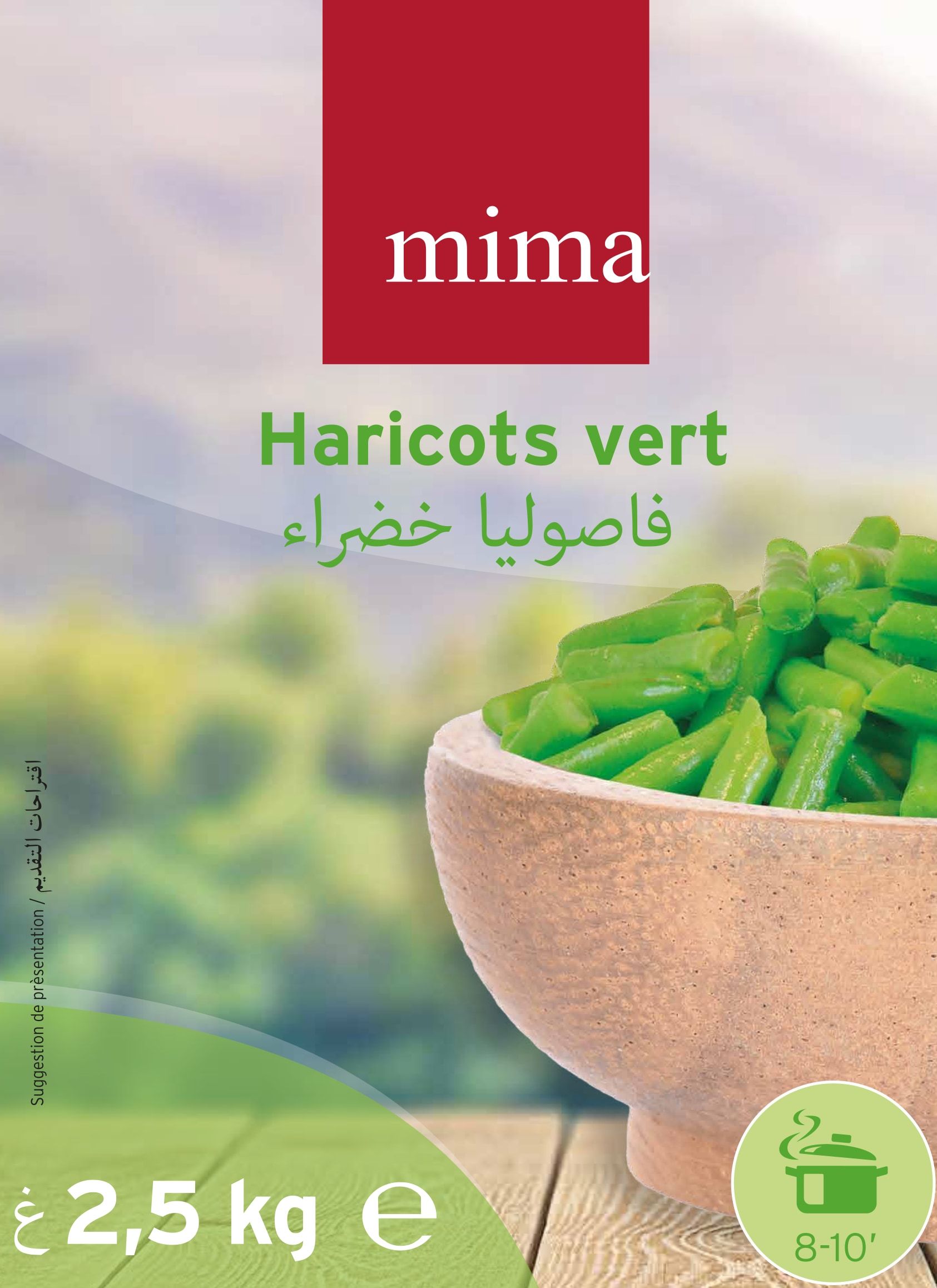 MIMA — Haricots verts — 2,5 kg