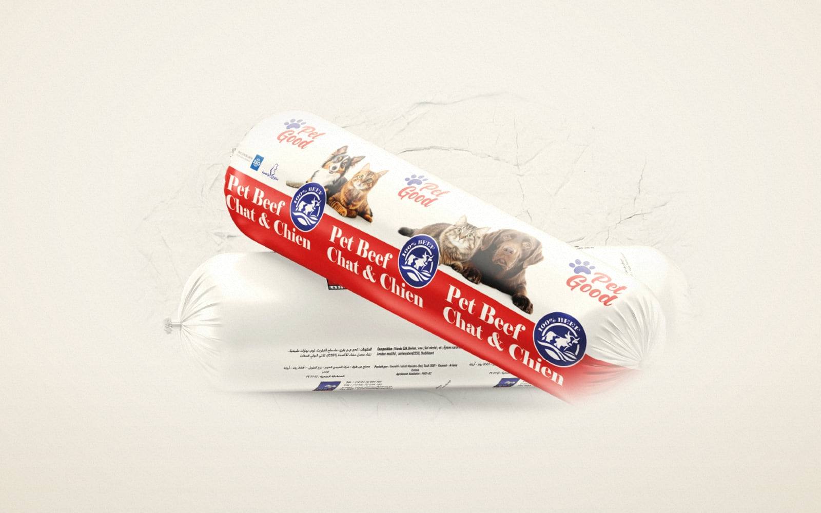 Pet Beef rolls for cats and dogs, Pet Good brand