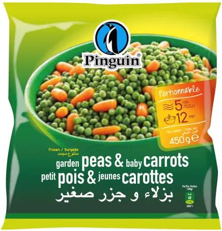 Pinguin — Petits pois et jeunes carottes — 450 g