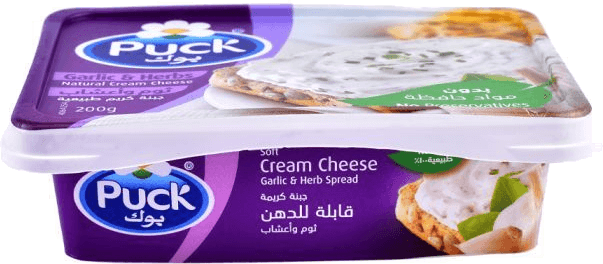 Arla · Puck — Fromage frais ail et fines herbes — 200 g