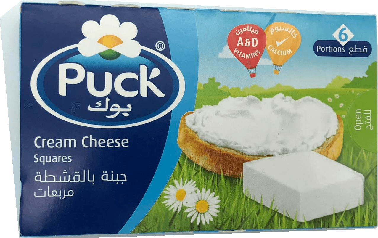 Arla · Puck — Fromage à la crème en carrés, 6 portions — 108 g